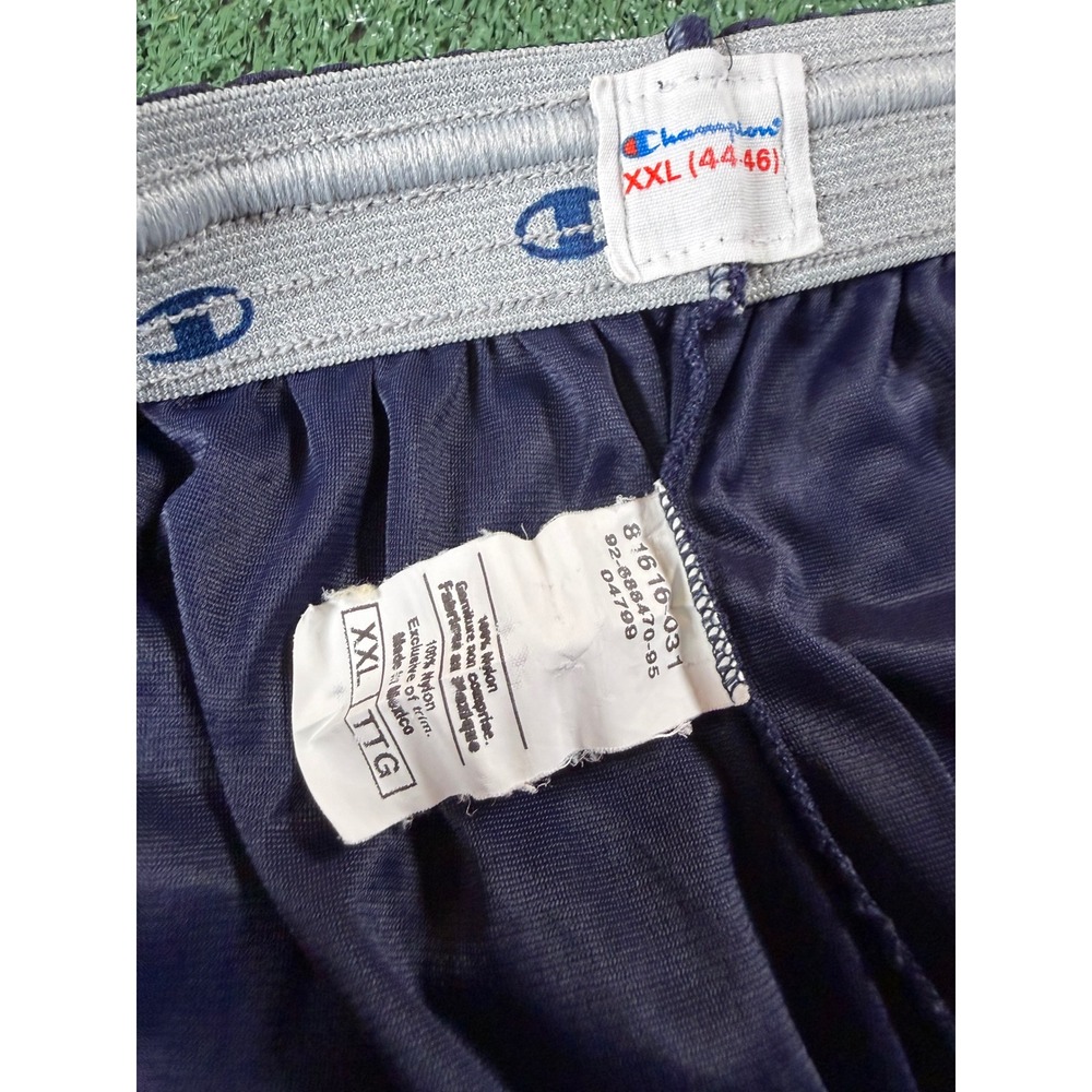 Y2K Champion Mesh Shorts Men XXL Blue Good New England Patriots NFL Athletic Gym - Picture 3 of 6